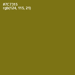 #7C7315 - Olivetone Color Image