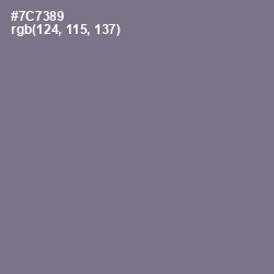 #7C7389 - Mobster Color Image