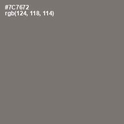 #7C7672 - Tapa Color Image