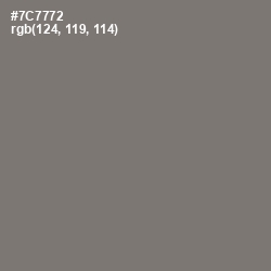 #7C7772 - Tapa Color Image