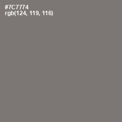 #7C7774 - Tapa Color Image