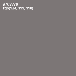 #7C7776 - Tapa Color Image