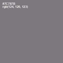 #7C787B - Concord Color Image