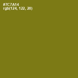 #7C7A14 - Olivetone Color Image