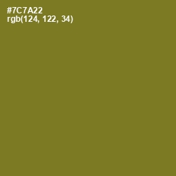 #7C7A22 - Crete Color Image