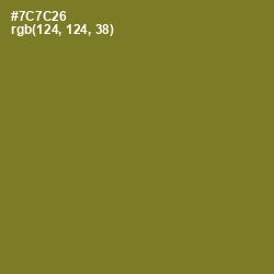 #7C7C26 - Crete Color Image