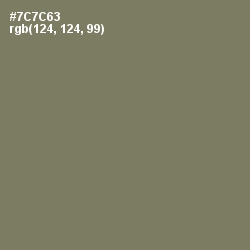#7C7C63 - Limed Ash Color Image
