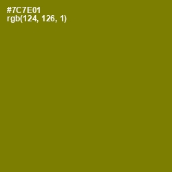 #7C7E01 - Olivetone Color Image