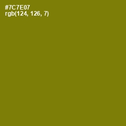 #7C7E07 - Olivetone Color Image