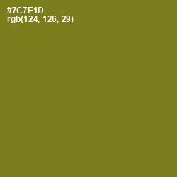 #7C7E1D - Olivetone Color Image