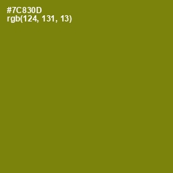 #7C830D - Trendy Green Color Image