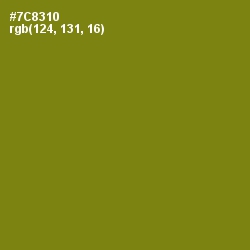 #7C8310 - Trendy Green Color Image