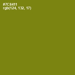 #7C8411 - Trendy Green Color Image