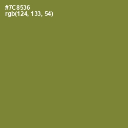 #7C8536 - Wasabi Color Image