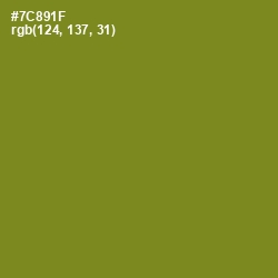 #7C891F - Trendy Green Color Image