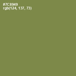 #7C8949 - Glade Green Color Image