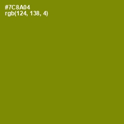 #7C8A04 - Trendy Green Color Image