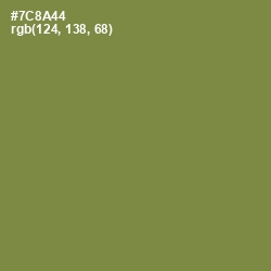 #7C8A44 - Glade Green Color Image