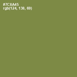 #7C8A45 - Glade Green Color Image
