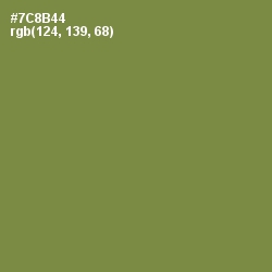 #7C8B44 - Glade Green Color Image