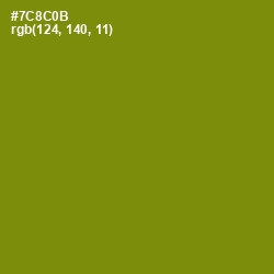 #7C8C0B - Trendy Green Color Image