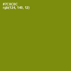 #7C8C0C - Trendy Green Color Image