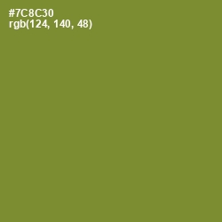 #7C8C30 - Wasabi Color Image