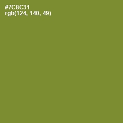 #7C8C31 - Wasabi Color Image