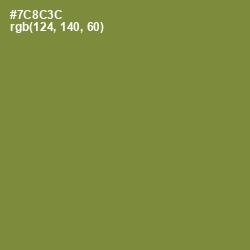 #7C8C3C - Wasabi Color Image