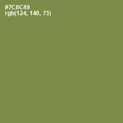 #7C8C49 - Glade Green Color Image