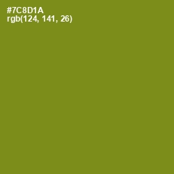 #7C8D1A - Trendy Green Color Image