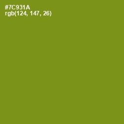 #7C931A - Trendy Green Color Image