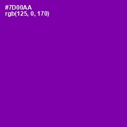 #7D00AA - Purple Color Image