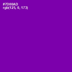 #7D00AD - Purple Color Image