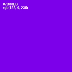 #7D00EB - Purple Heart Color Image