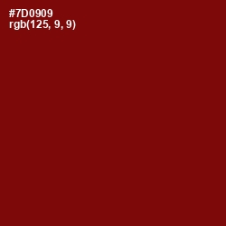 #7D0909 - Dark Burgundy Color Image