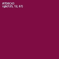 #7D0C43 - Pompadour Color Image