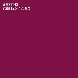 #7D1143 - Pompadour Color Image
