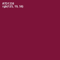 #7D1338 - Claret Color Image