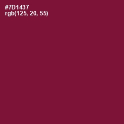 #7D1437 - Claret Color Image