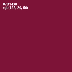 #7D1438 - Claret Color Image