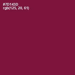 #7D143D - Claret Color Image