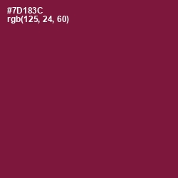 #7D183C - Claret Color Image