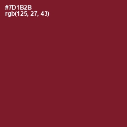 #7D1B2B - Claret Color Image