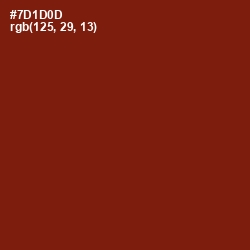 #7D1D0D - Kenyan Copper Color Image