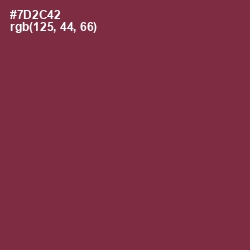 #7D2C42 - Tawny Port Color Image