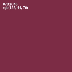 #7D2C46 - Tawny Port Color Image