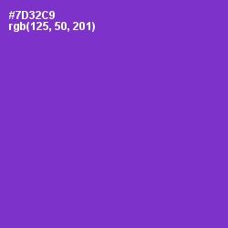 #7D32C9 - Purple Heart Color Image
