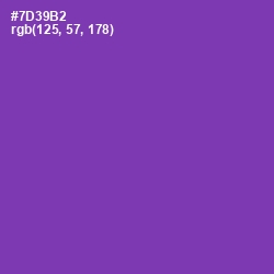 #7D39B2 - Royal Purple Color Image