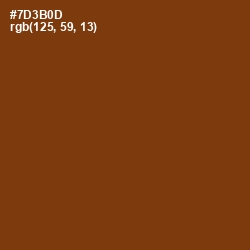 #7D3B0D - Peru Tan Color Image